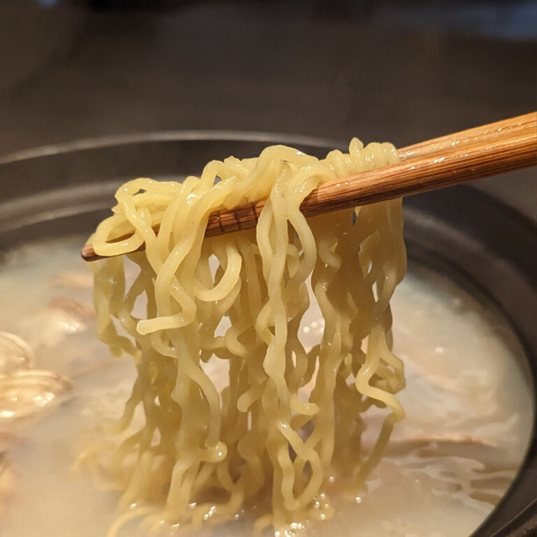  潮あさり麺　(ぶりしゃぶの〆)