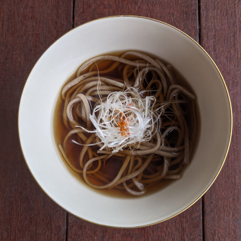 ぶり南蛮そば (ぶりしゃぶの〆)